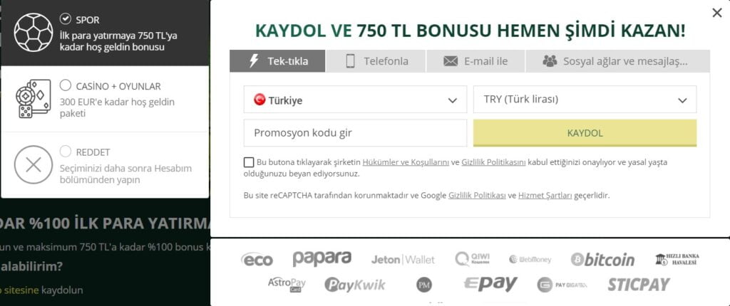 Kaydol Bonusu